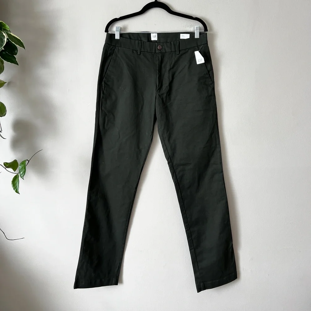 NWT Gap straight clean stretch chino pants men’s 32x34